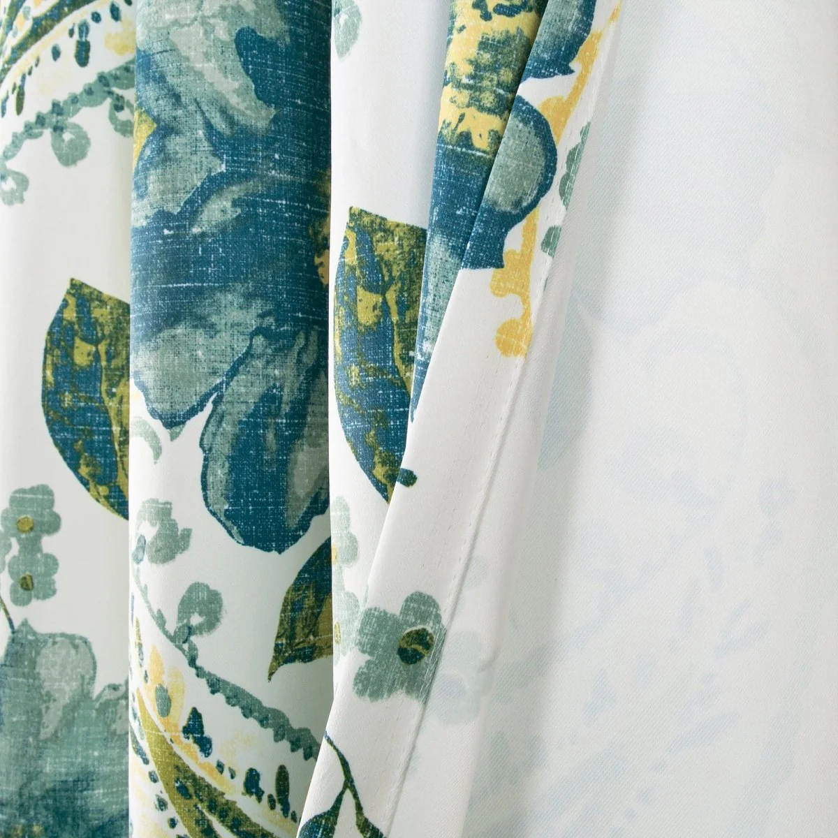 Floral Paisley Light Filtering Window Curtain Set - Image 5