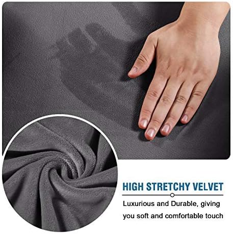 Floral Pattern Velvet Stretch Slipcover - Image 13