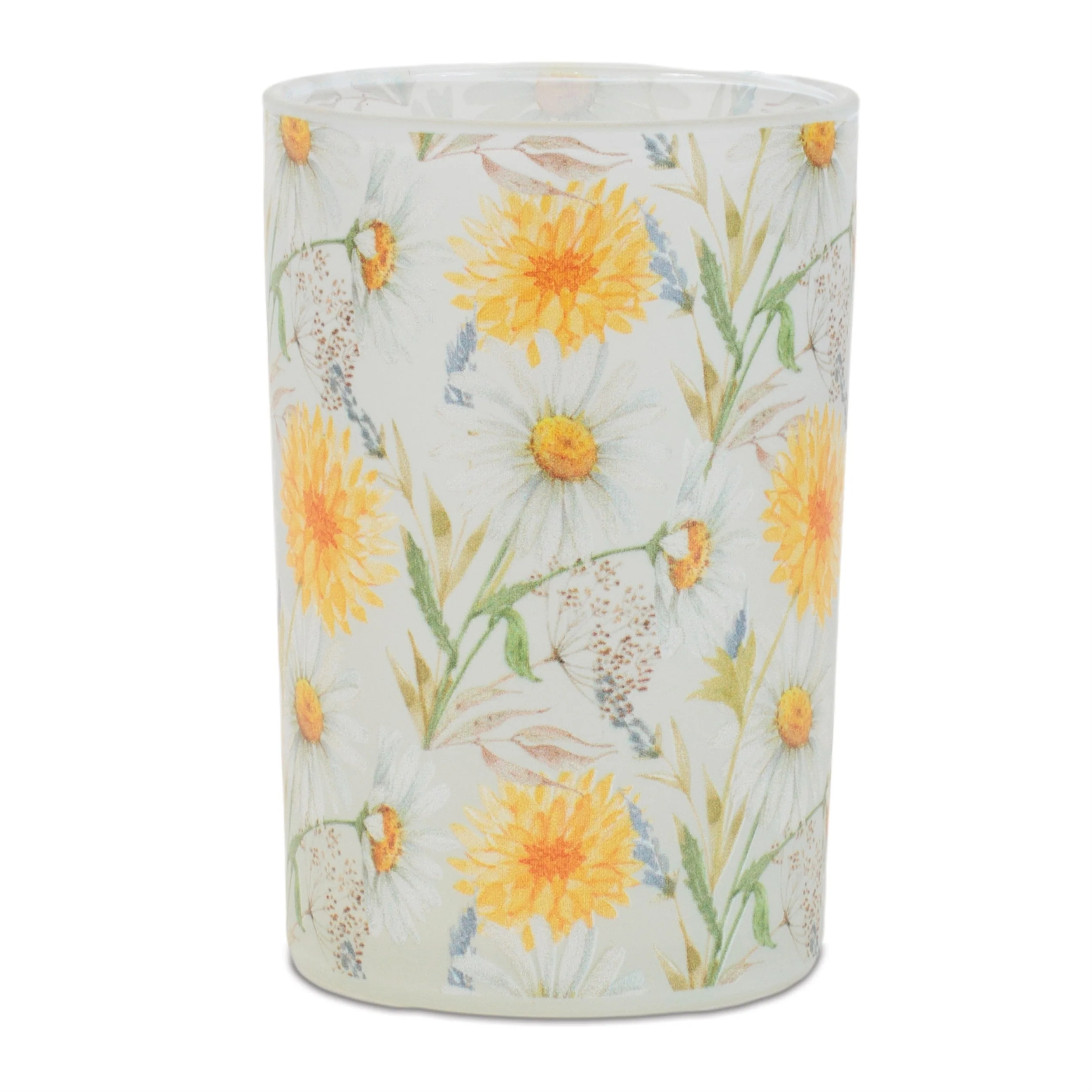 Floral Print Votive Candle Holder Set of 3 - Image 3