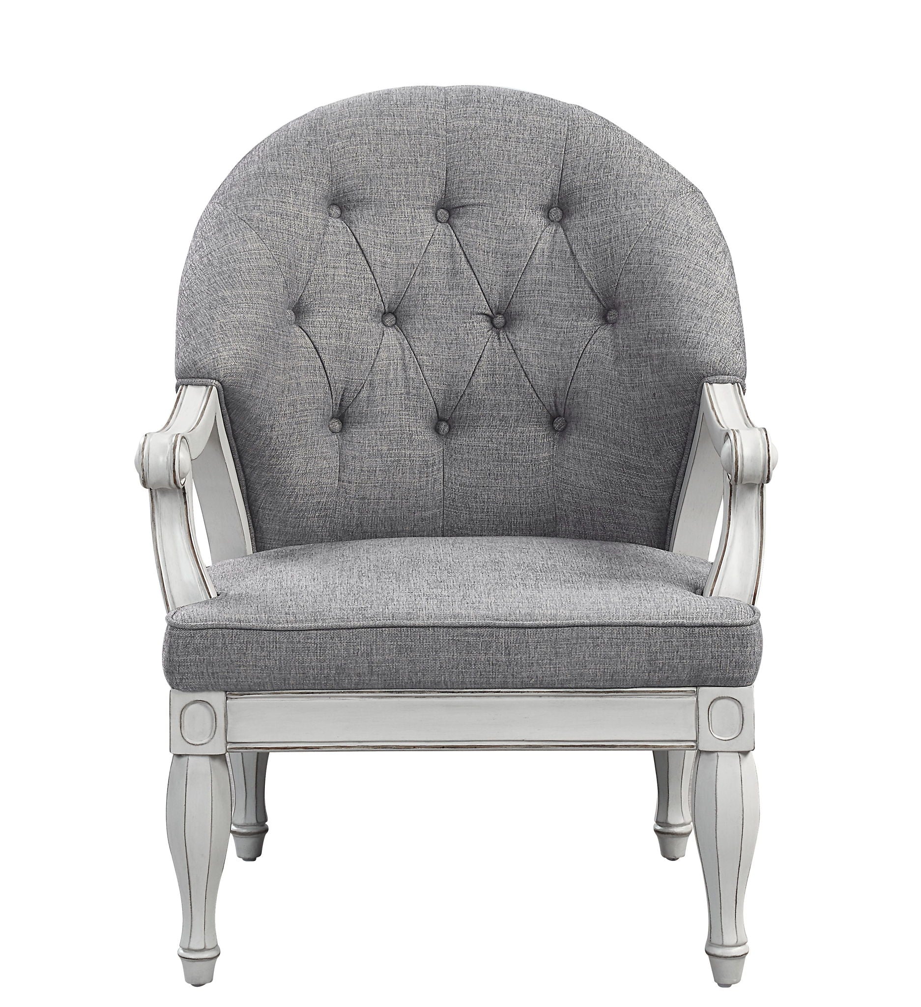 Florian - Antique Chair - Gray / White - Image 3