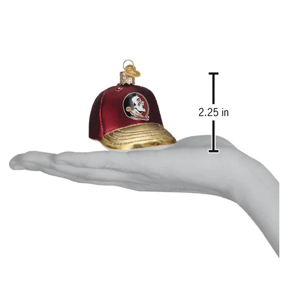 Florida State Baseball Cap Ornament - Image 4