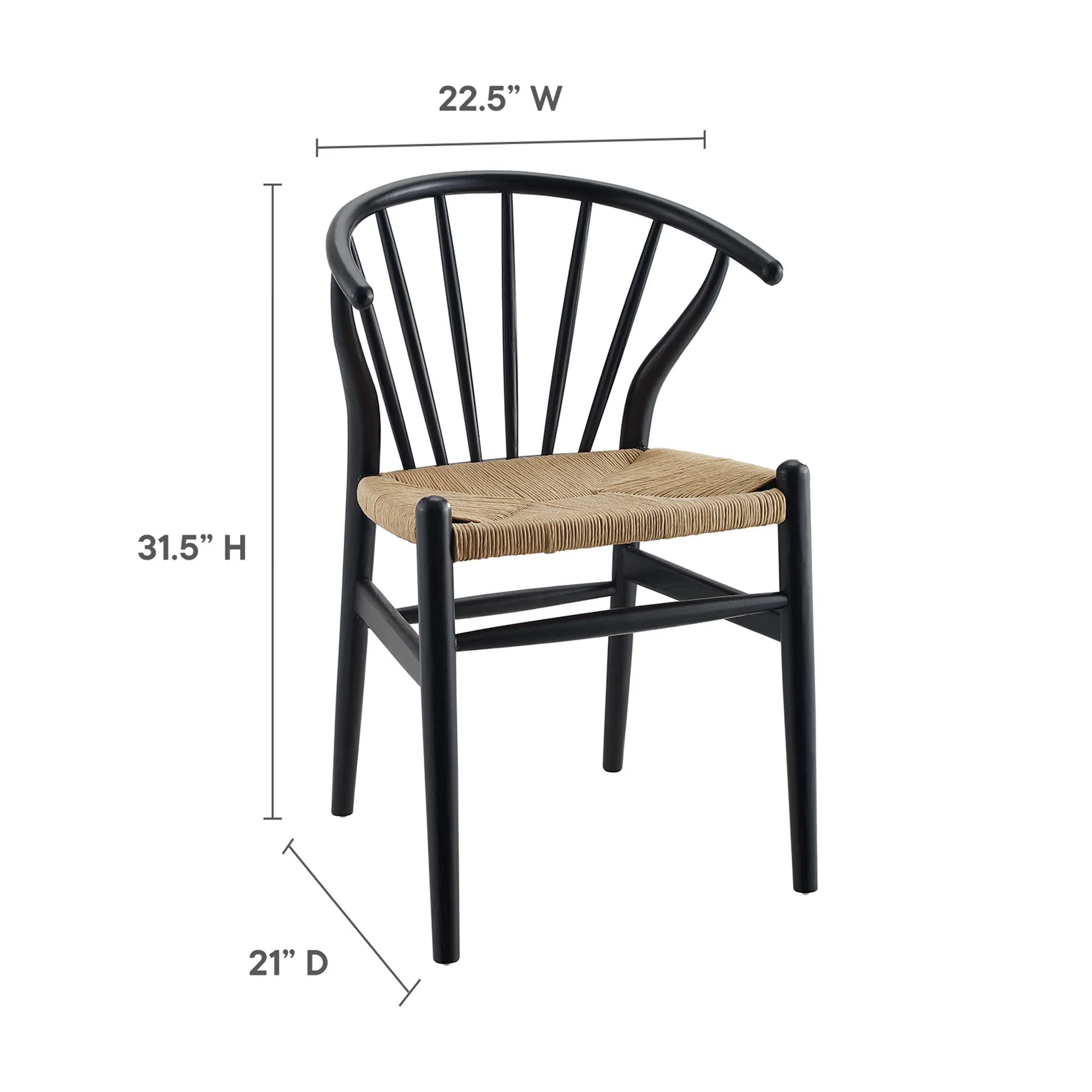 Flourish Spindle Wood Dining Side Chair Set of 2 by Modway - Image 12