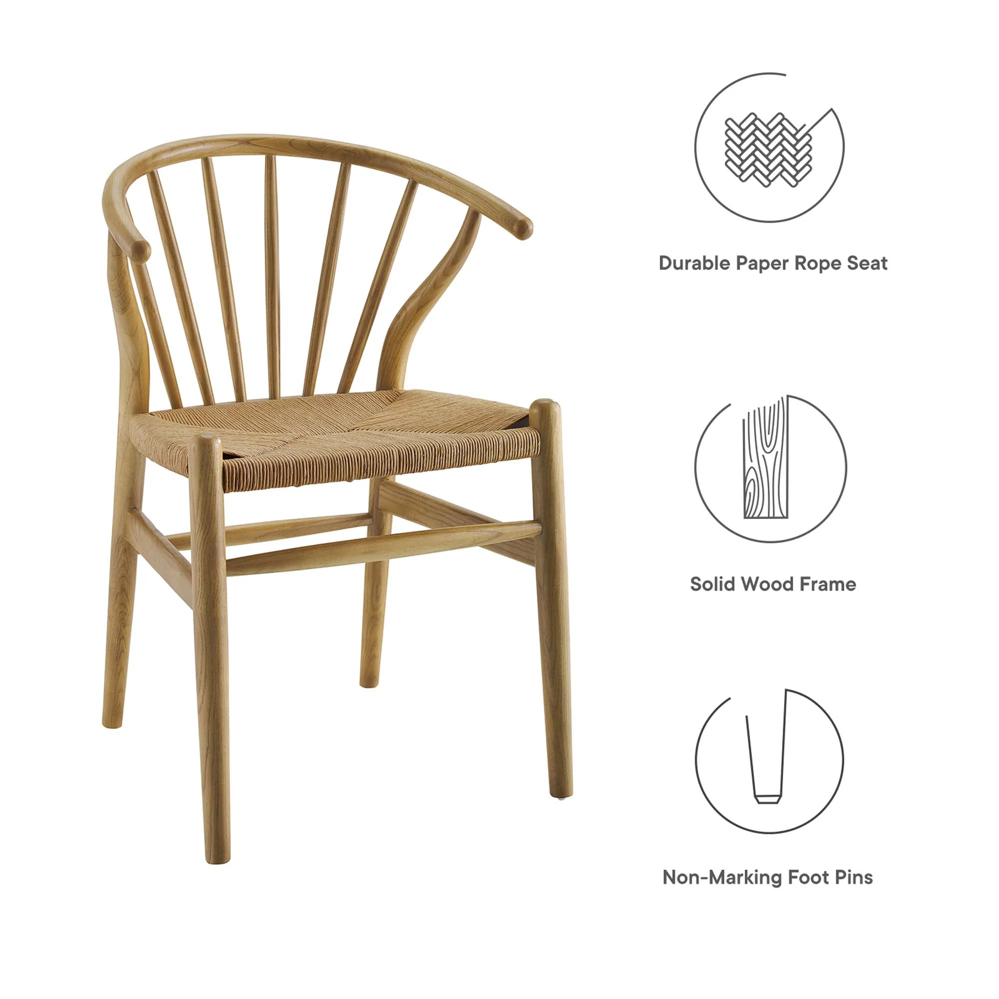 Flourish Spindle Wood Dining Side Chair Set of 2 by Modway - Image 6
