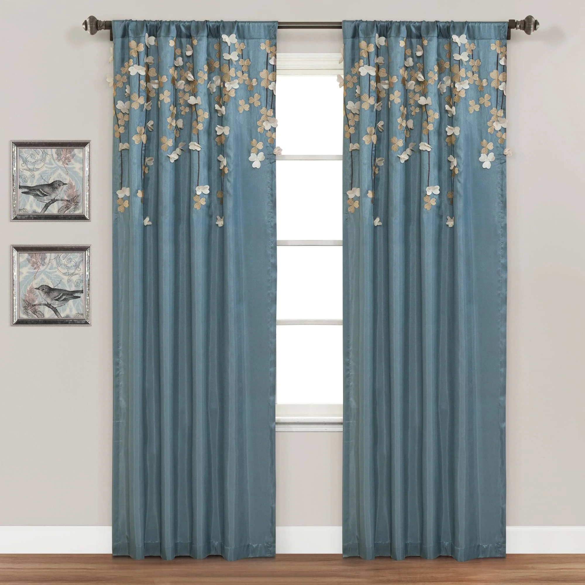 Flower Drops Window Curtain - Image 2