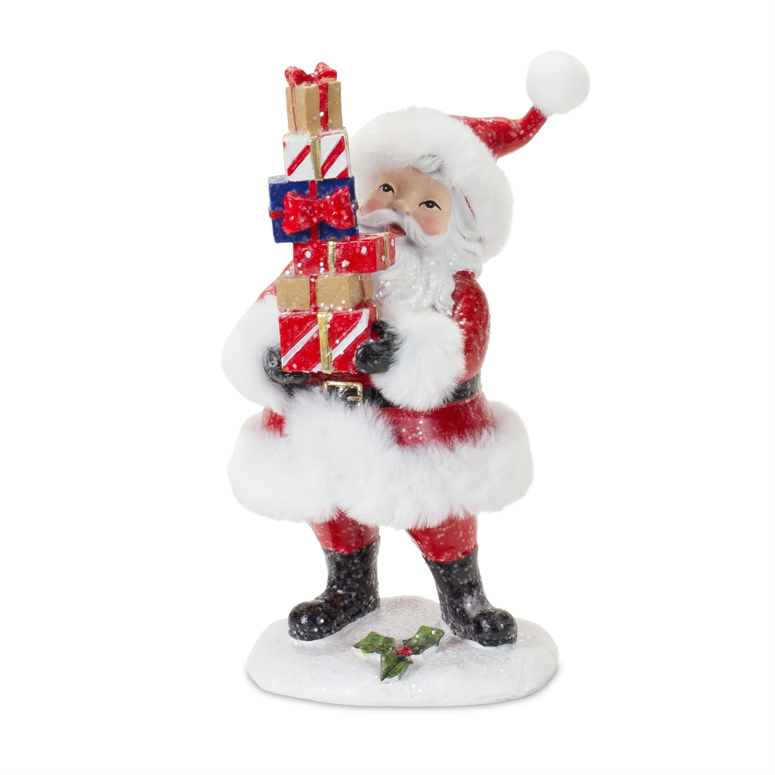 Fluffy Santa Figurine (Set of 2) - Image 3