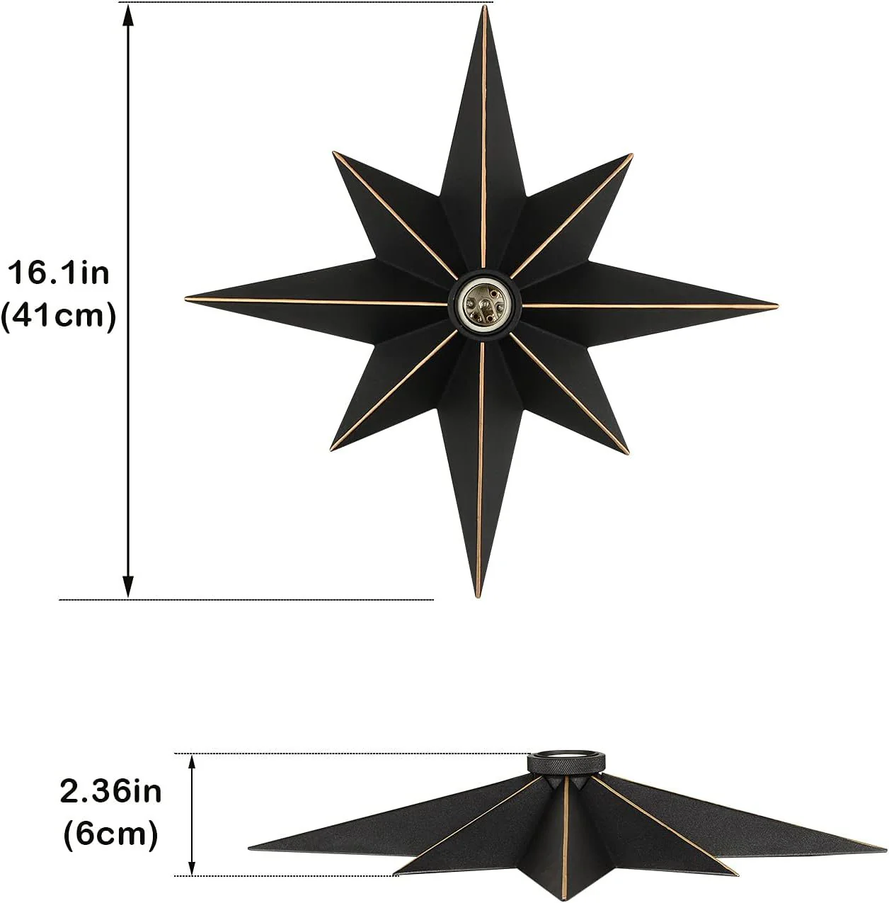 Flush Mount Industrial Ceiling Light - Image 3