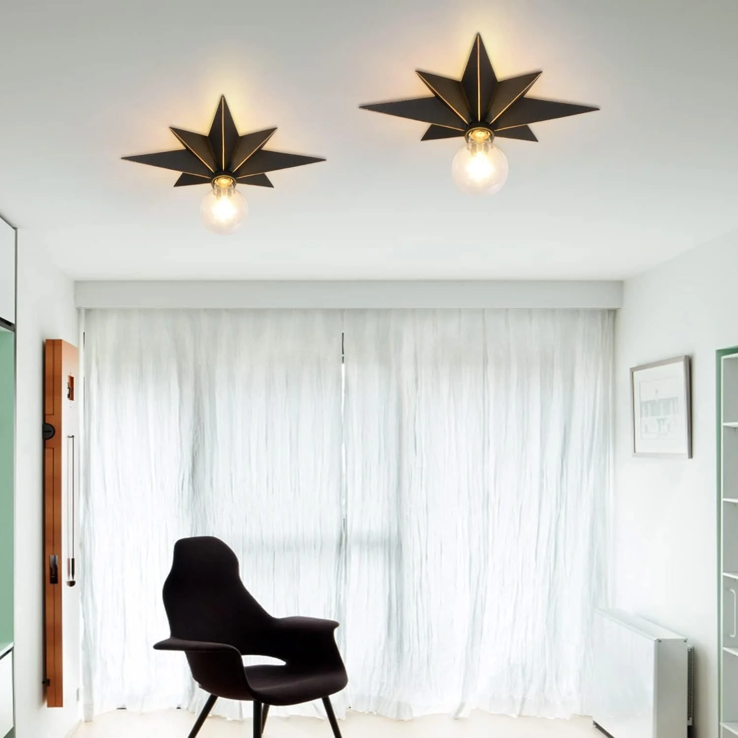 Flush Mount Industrial Ceiling Light - Image 8