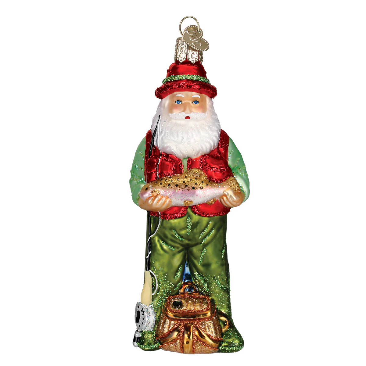 Fly Fishing Santa Ornament - Image 3