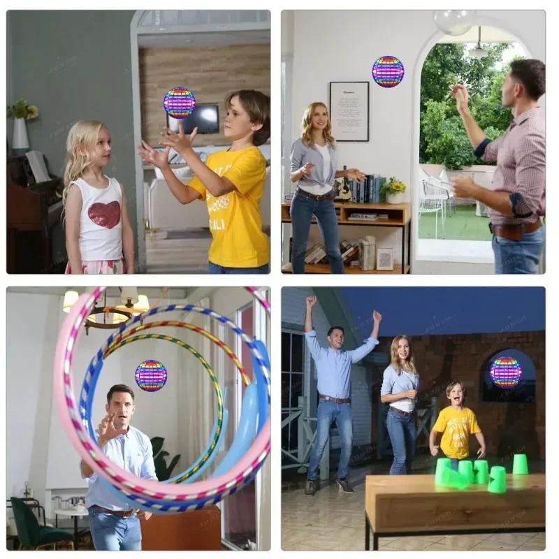 Flying LED Ball Toy for Kids – Hand Controlled 360° Rotating Cosmic Globe - Image 6