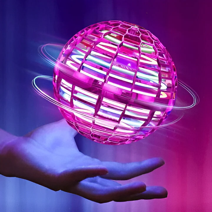 Flying Orb Boomerang Ball LED Motorized Hover Toy - Image 3