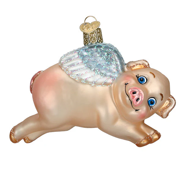 Flying Pig Ornament - Image 3