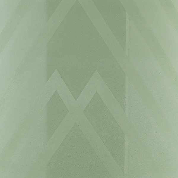 Flynn Green Chevron Glass Decorative Accent - Image 3