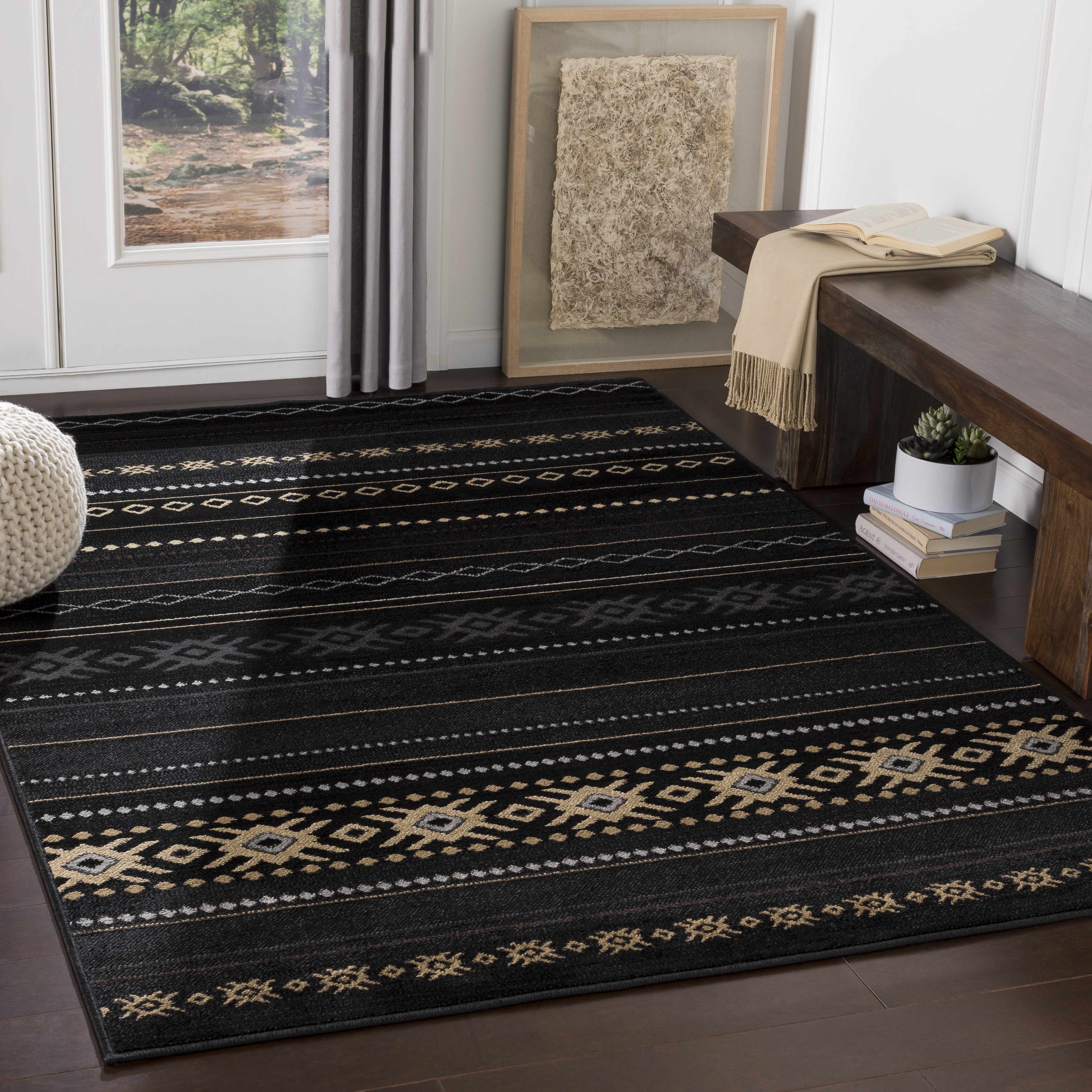 Fogertown Black Western Rug - Image 2