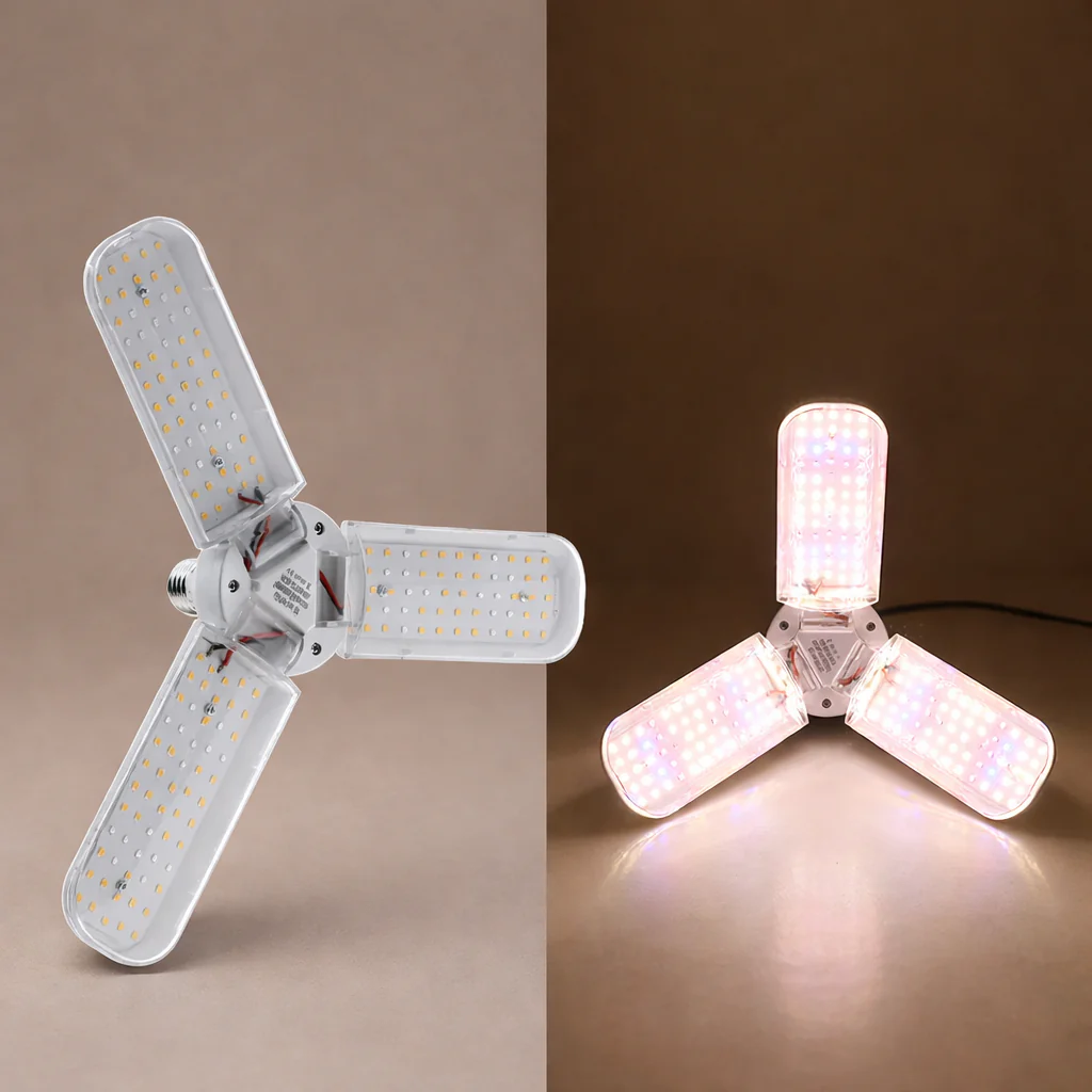 Foldable LED Grow Light E27 Full Spectrum Plant Bulb for Indoor Plants - Image 6