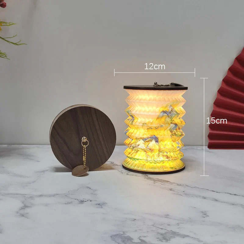 Foldable Touch Dimmable LED Table Lamp USB Rechargeable Portable Bedside Lantern - Image 10