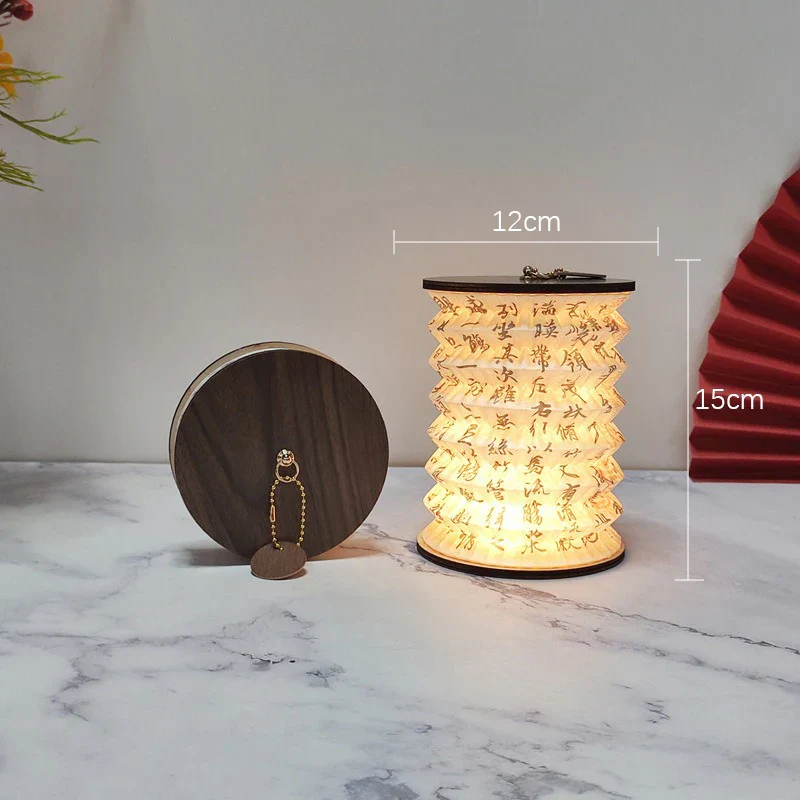 Foldable Touch Dimmable LED Table Lamp USB Rechargeable Portable Bedside Lantern - Image 7