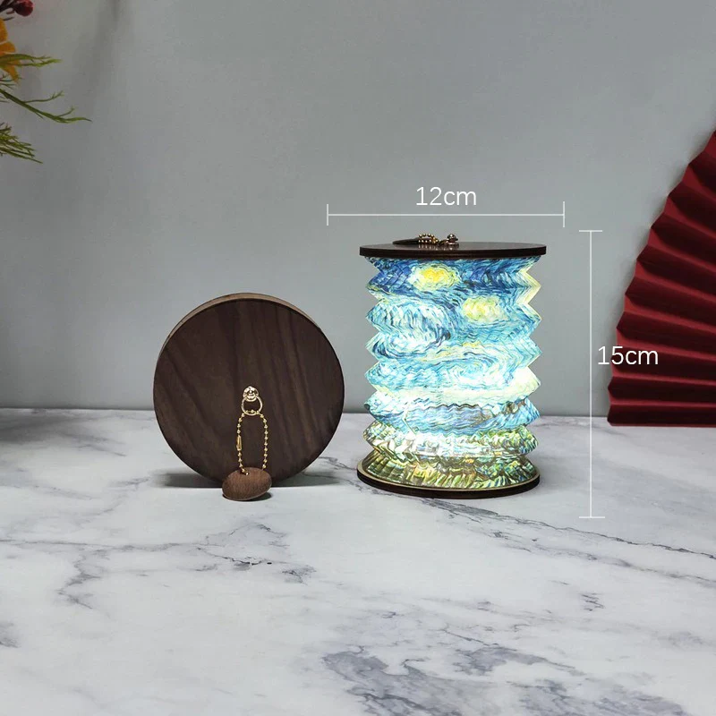 Foldable Touch Dimmable LED Table Lamp USB Rechargeable Portable Bedside Lantern - Image 9