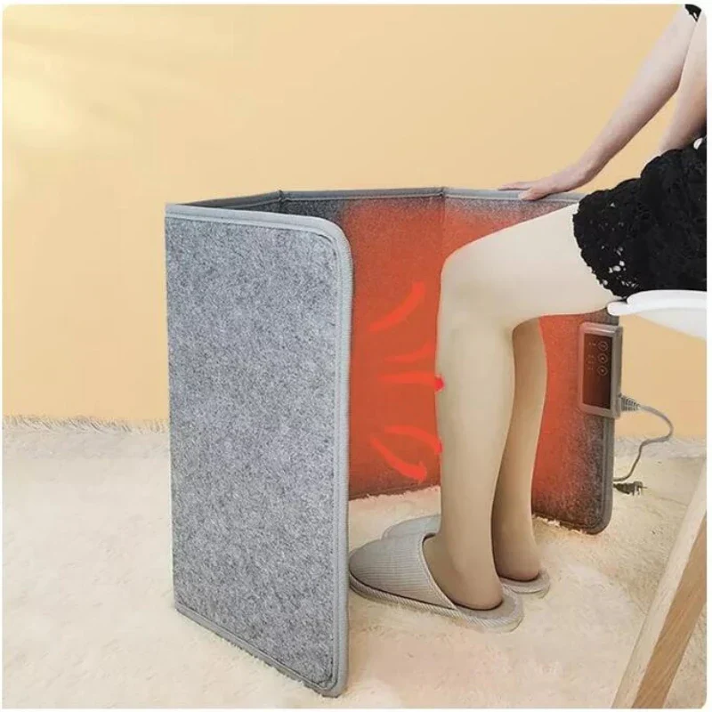 Foldable Under Desk Foot Warmer Portable Electric Heated Blanket for Office Home