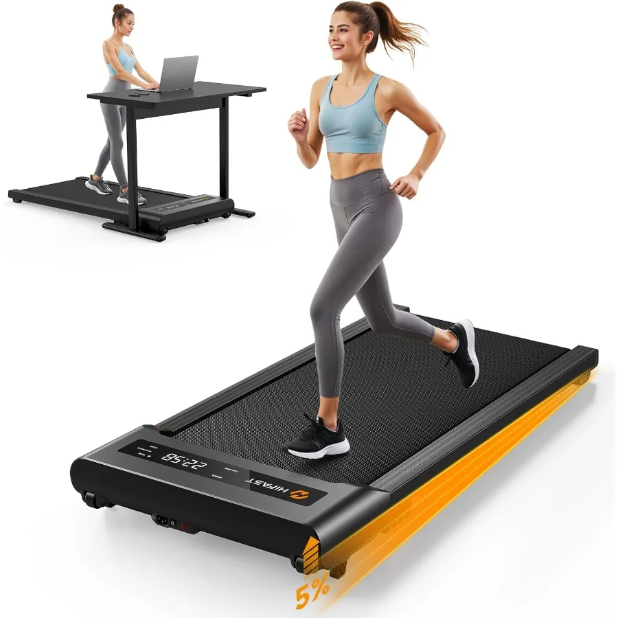Foldable Under Desk Treadmill 3 in 1 Walking Pad Incline 300lb Home Office - Image 2