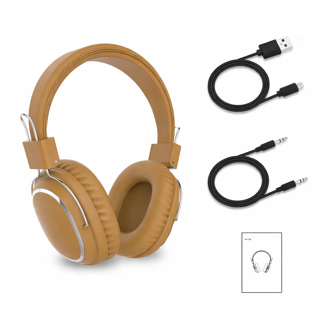 Foldable Wireless Bluetooth 5.3 Headphones with Mic Stereo Over Ear Wired Option - Image 7