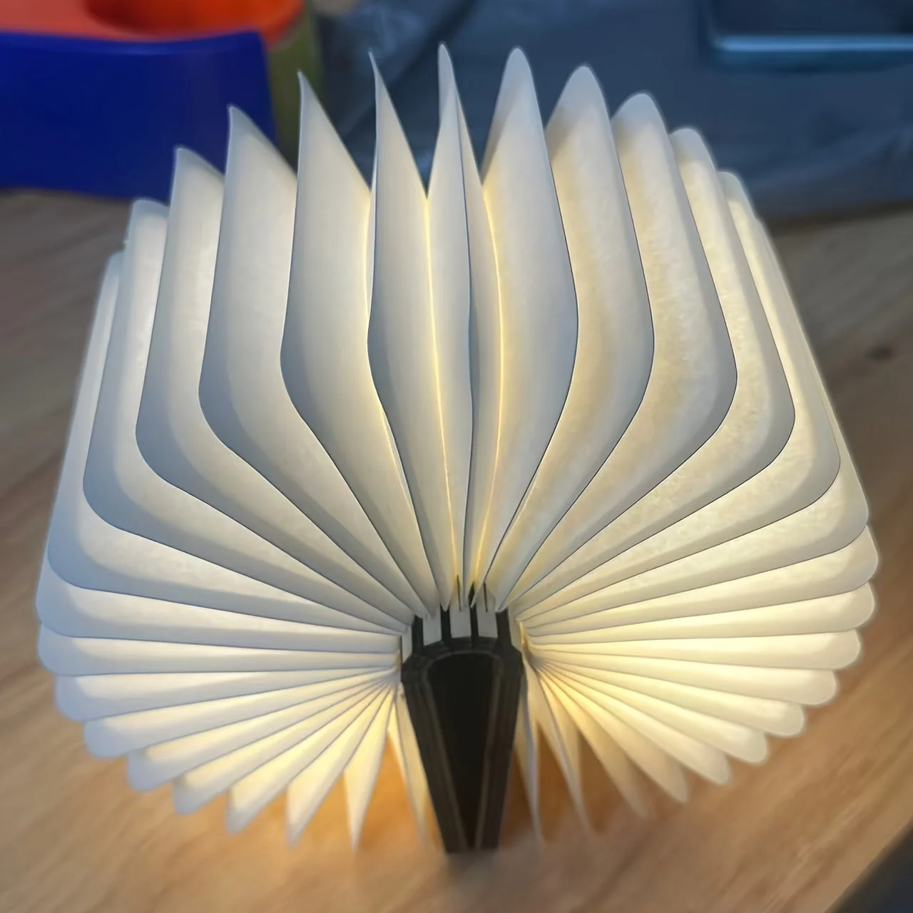 Folding Book Lamp – Rechargeable LED Bedside Light, 3-Color Portable Night Light - Image 13