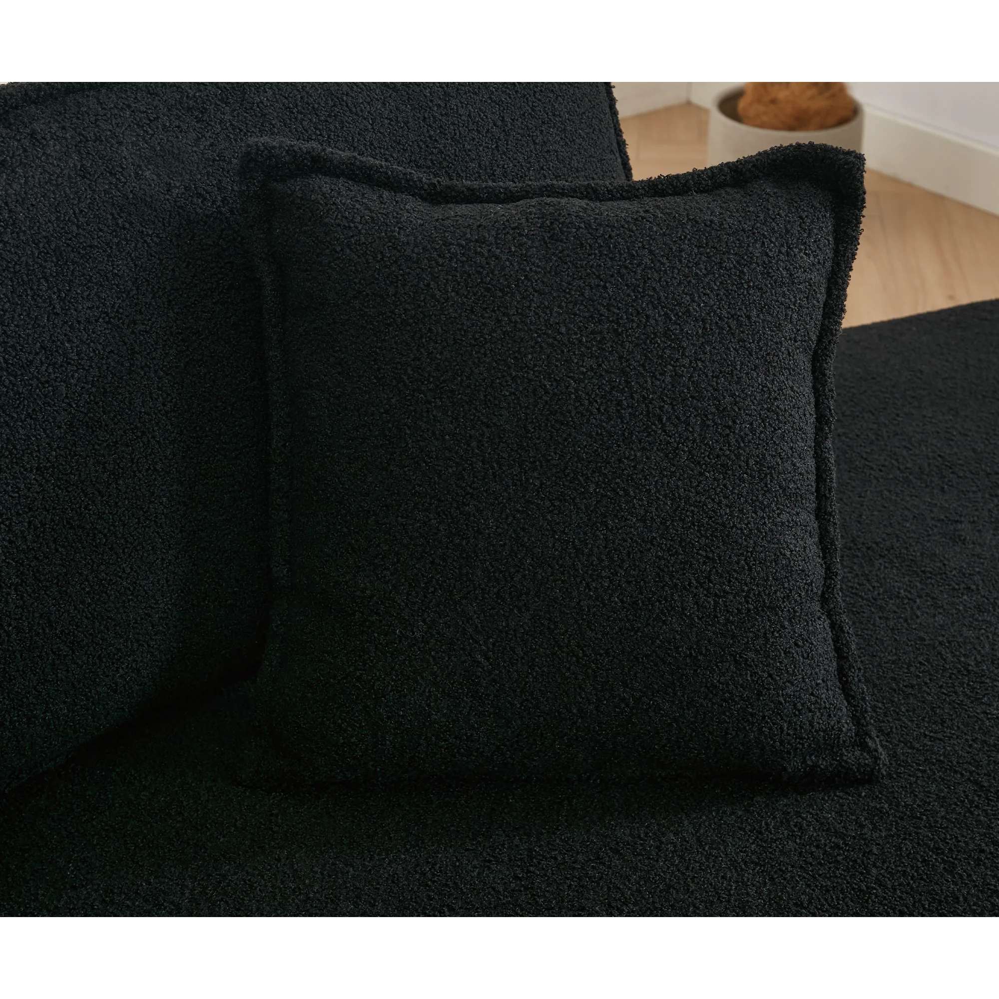 Folding Convertible Out Sleeper Sofa Bed 3-Seat Black - Image 15