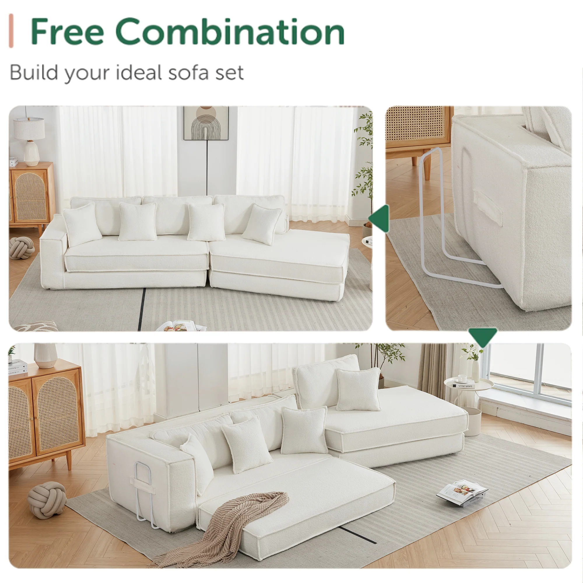 Folding Convertible Sleeper Sofa Bed - Image 3