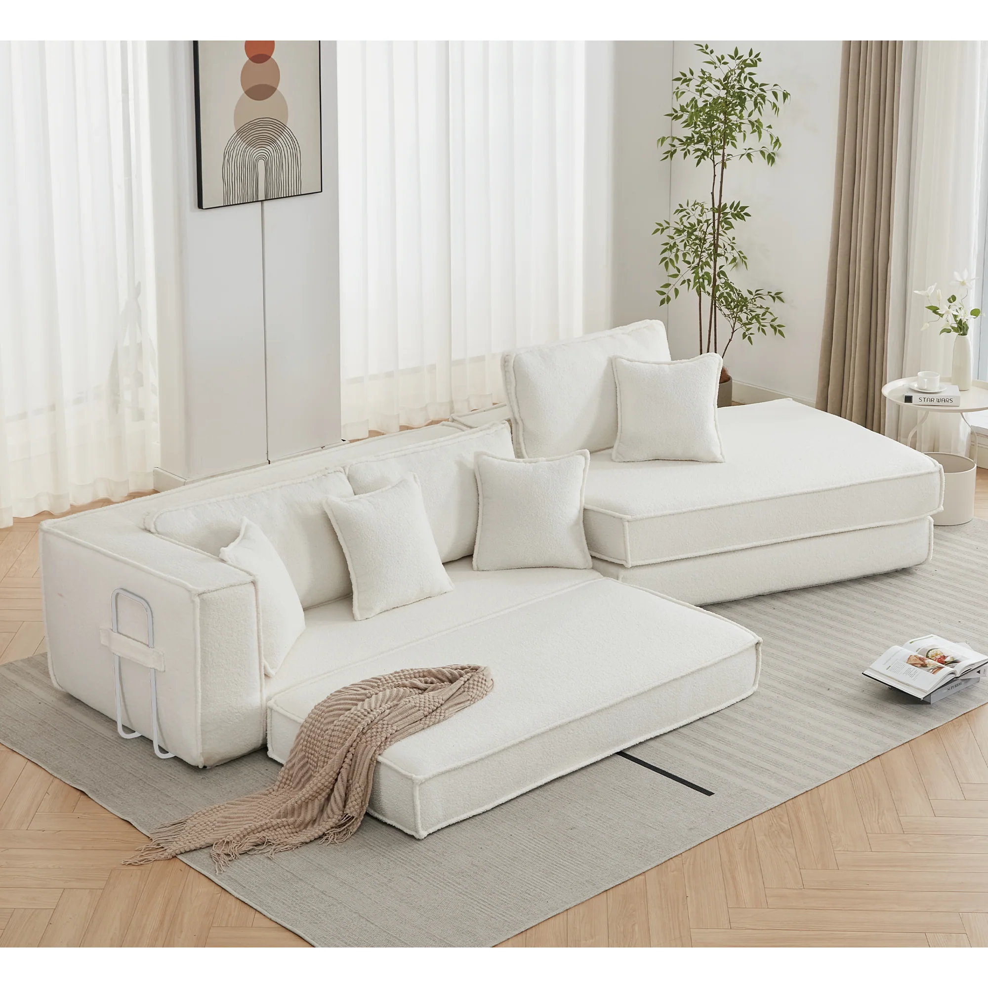Folding Convertible Sleeper Sofa Bed - Image 5