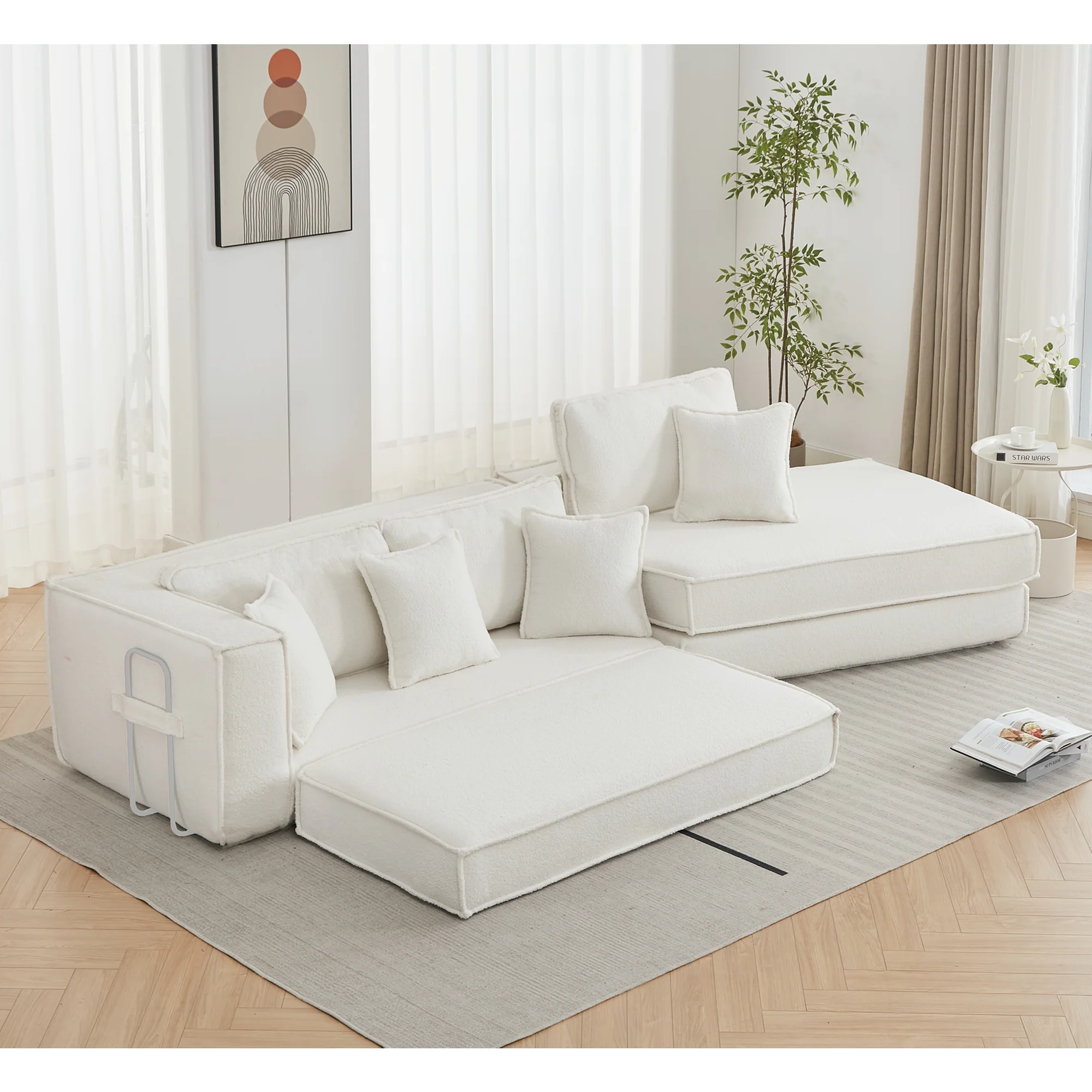 Folding Convertible Sleeper Sofa Bed - Image 7