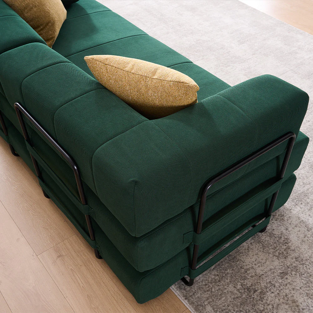 Folding Sofa Bed 78.5" Convertible Couch with 2 Pillows - Image 10