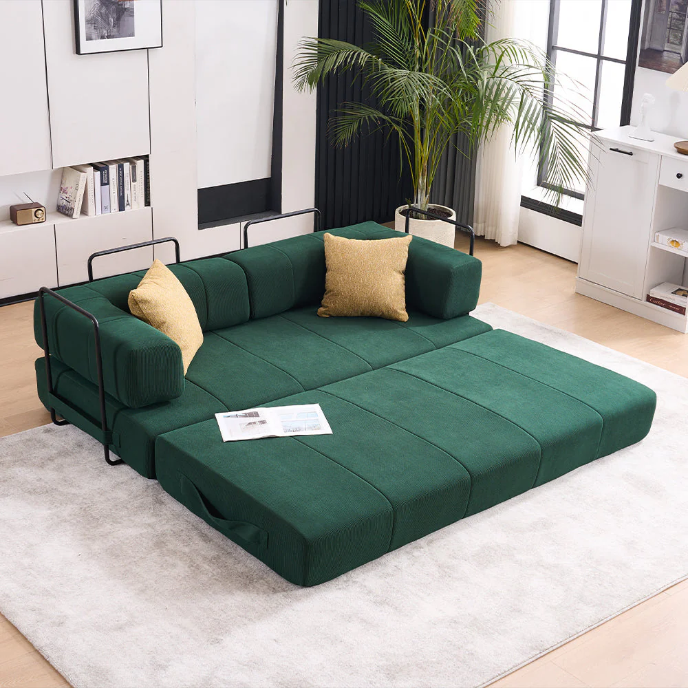 Folding Sofa Bed 78.5" Convertible Couch with 2 Pillows - Image 14