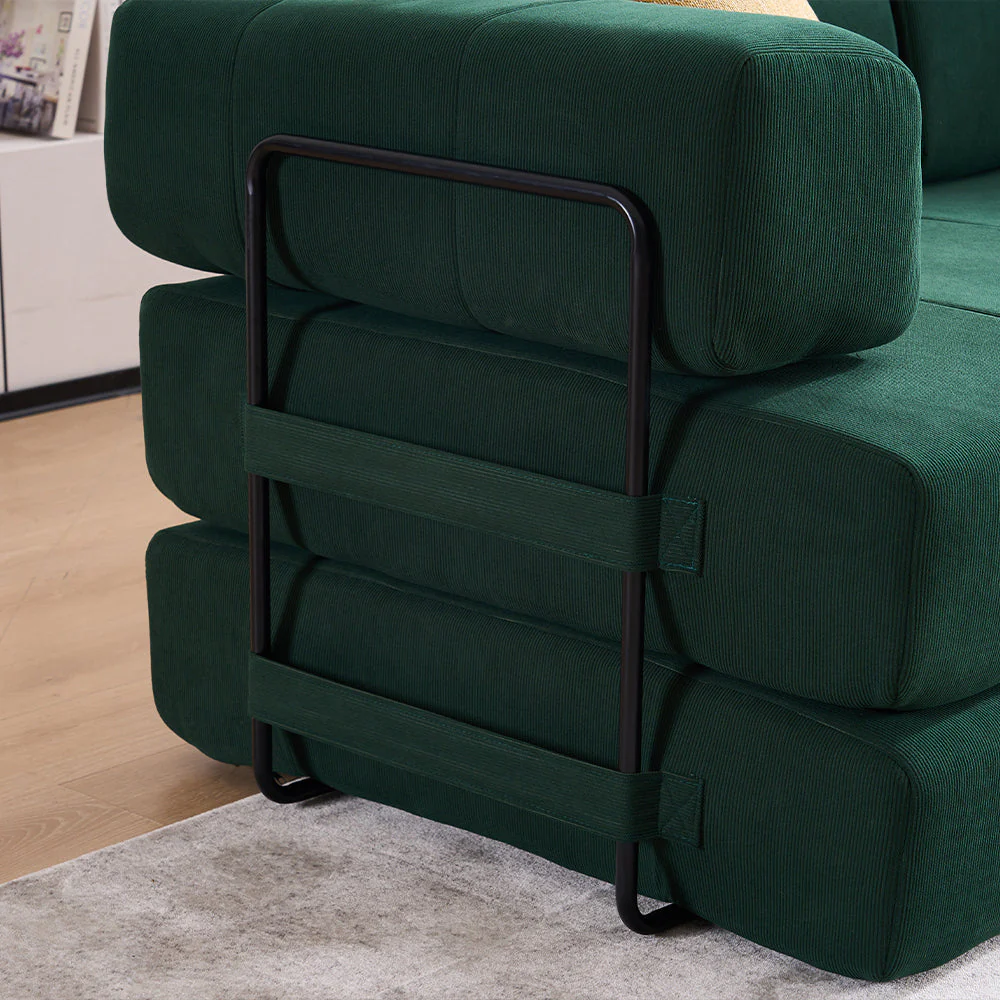 Folding Sofa Bed 78.5" Convertible Couch with 2 Pillows - Image 9