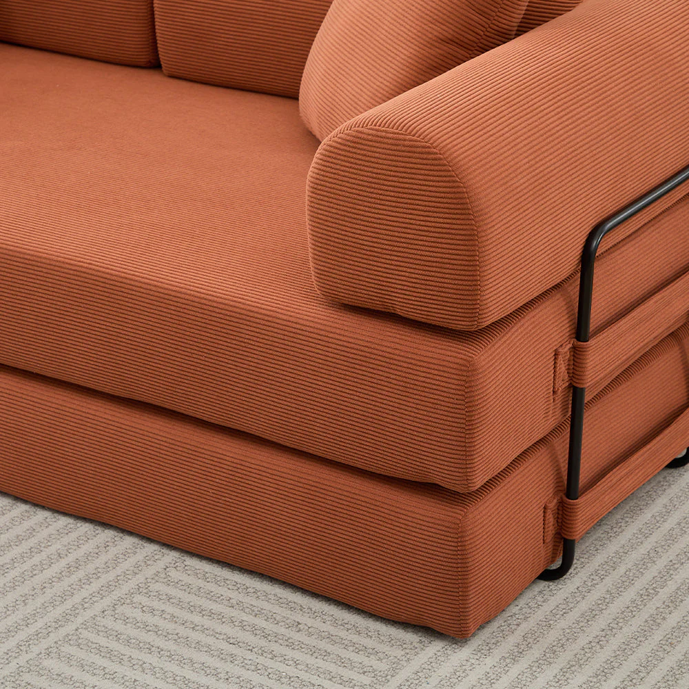 Folding Sofa Bed 78.5" Convertible Couch with 2 Pillows - Image 17