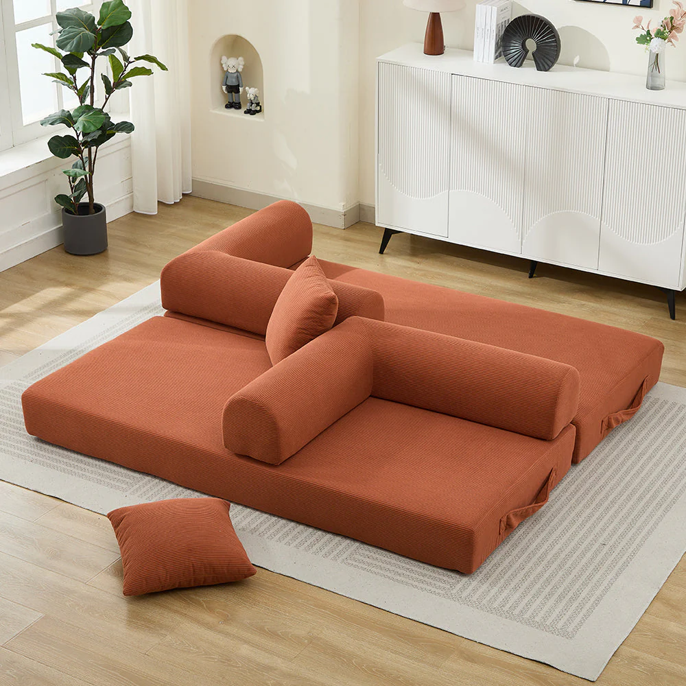 Folding Sofa Bed 78.5" Convertible Couch with 2 Pillows - Image 8