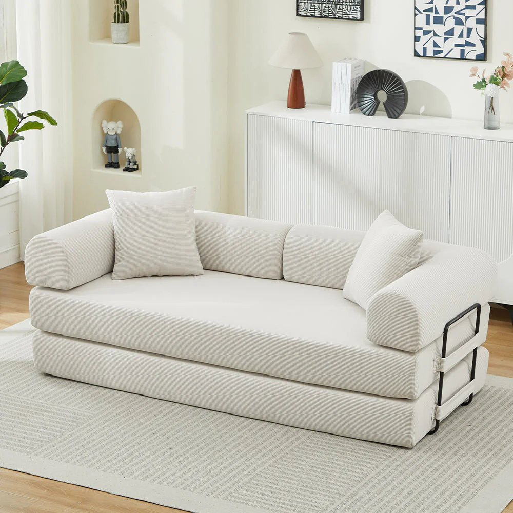 Folding Sofa Bed Convertible Couch with 2 Pillows - Image 18