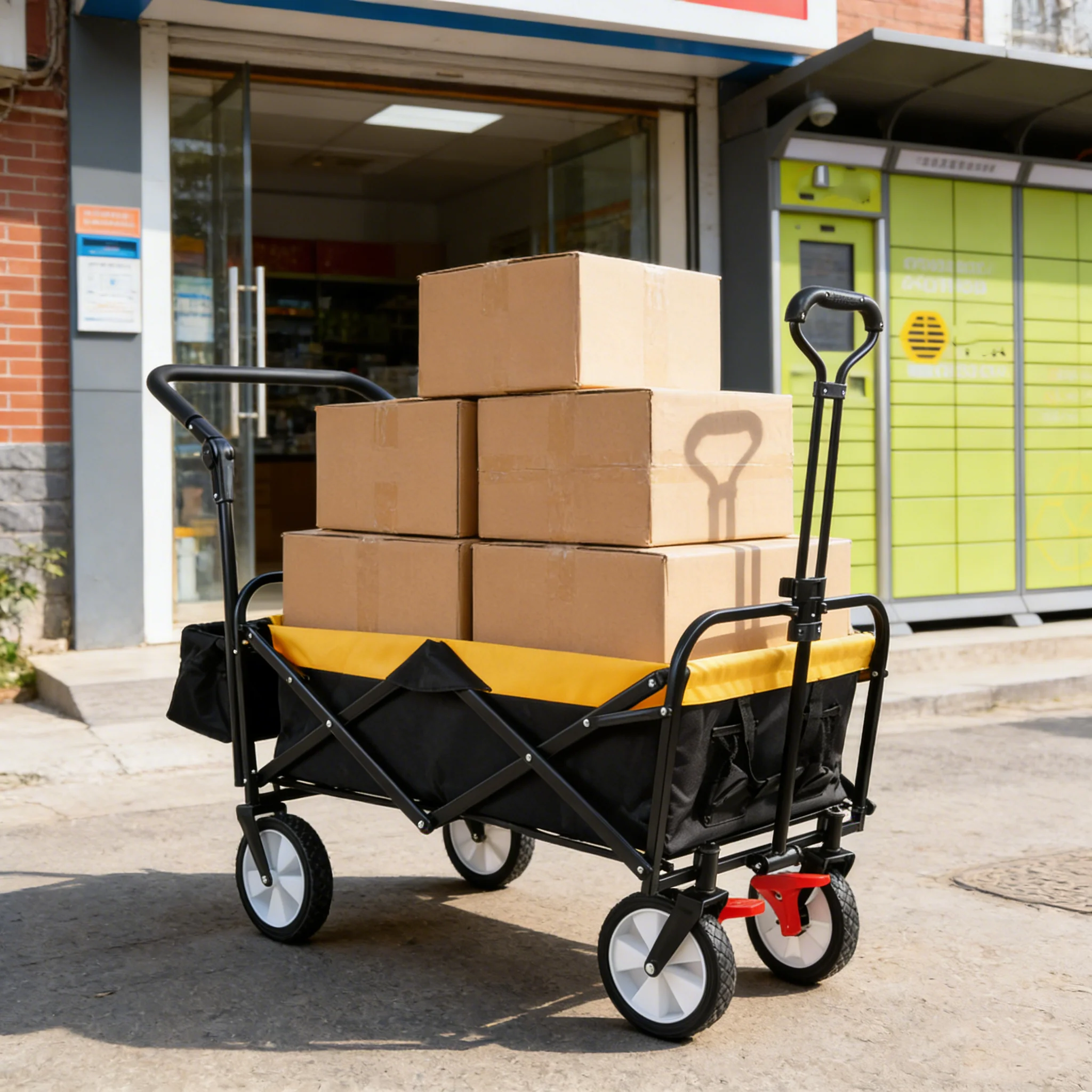 Folding Wagon Collapsible Outdoor Utility Wagon - Image 10