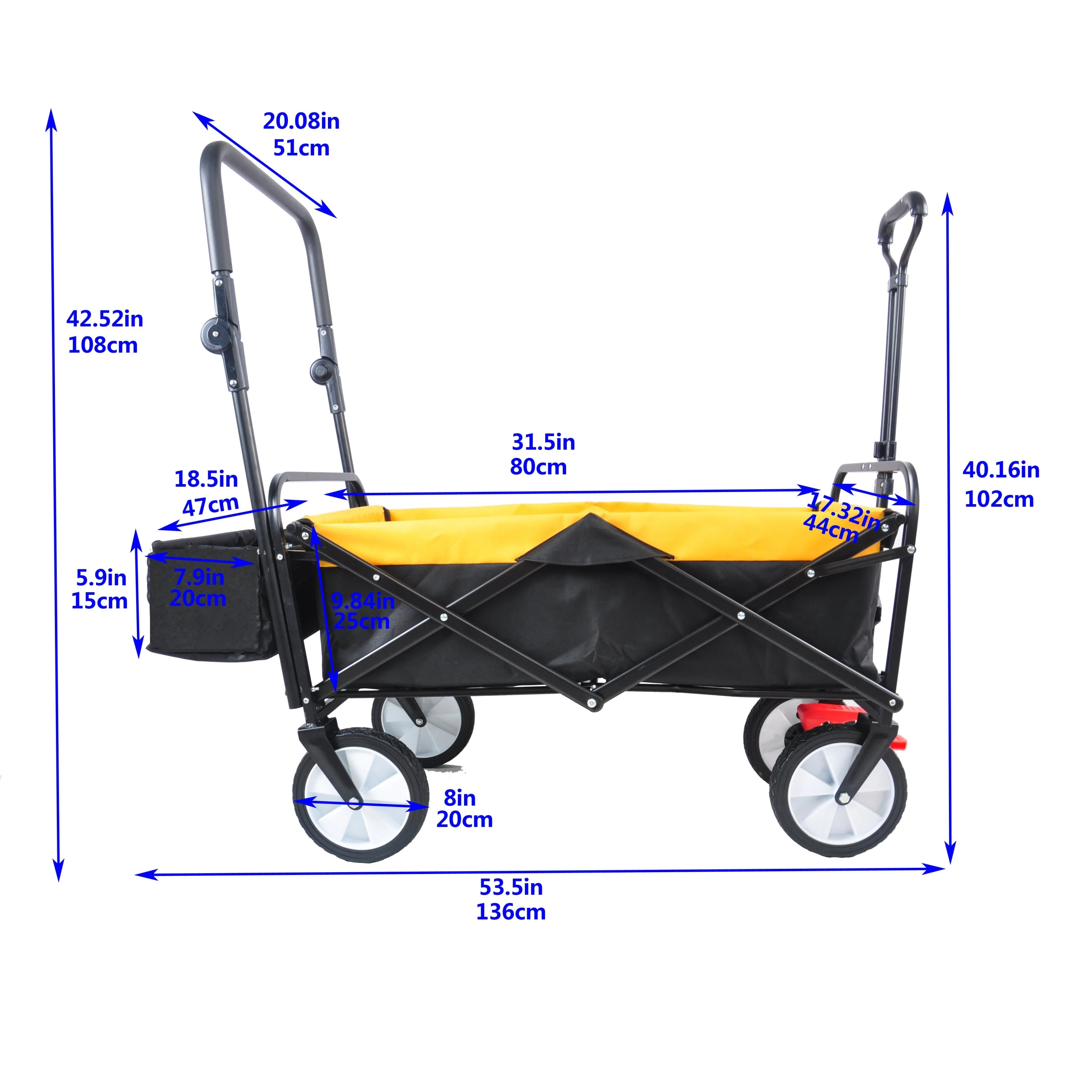 Folding Wagon Collapsible Outdoor Utility Wagon - Image 18