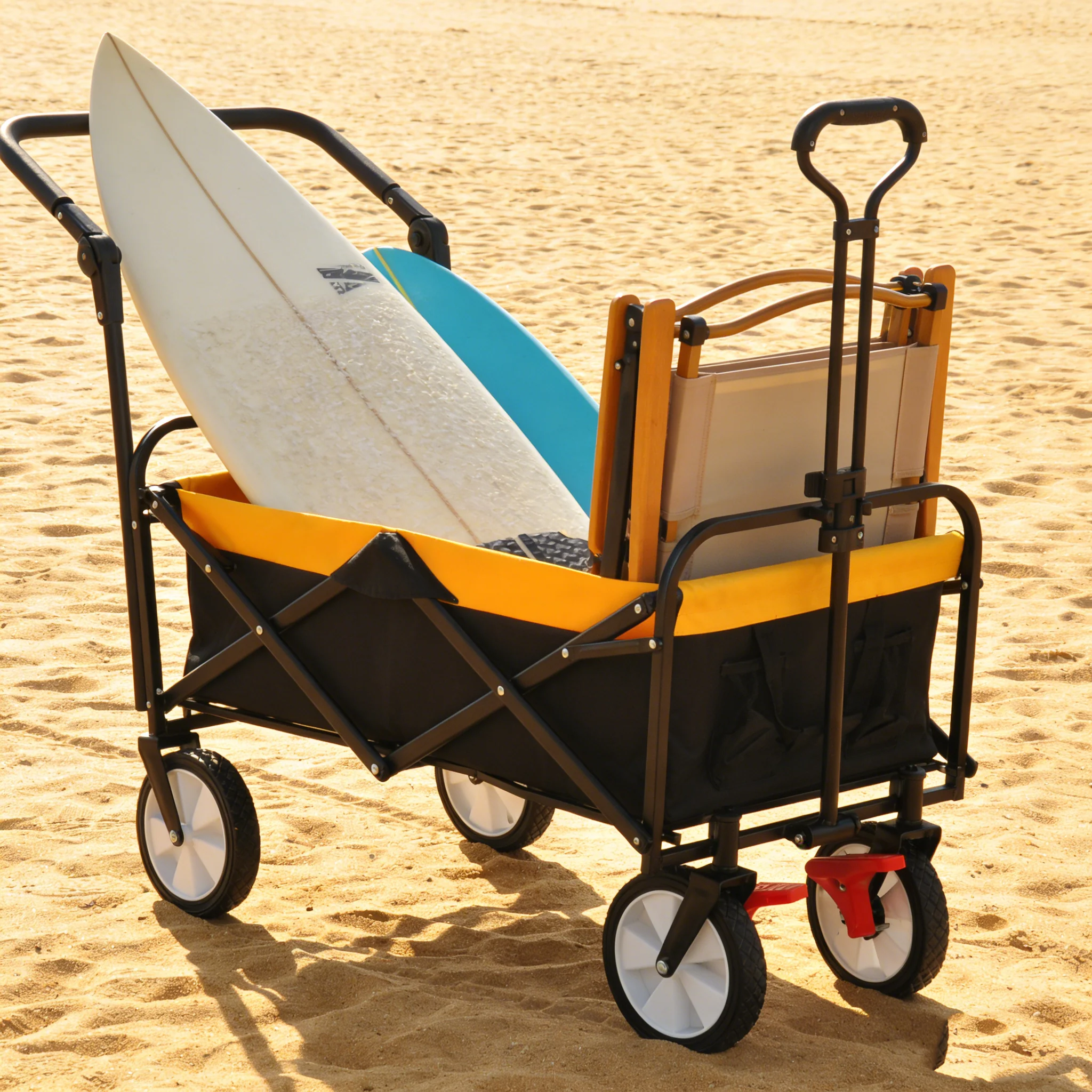 Folding Wagon Collapsible Outdoor Utility Wagon - Image 2