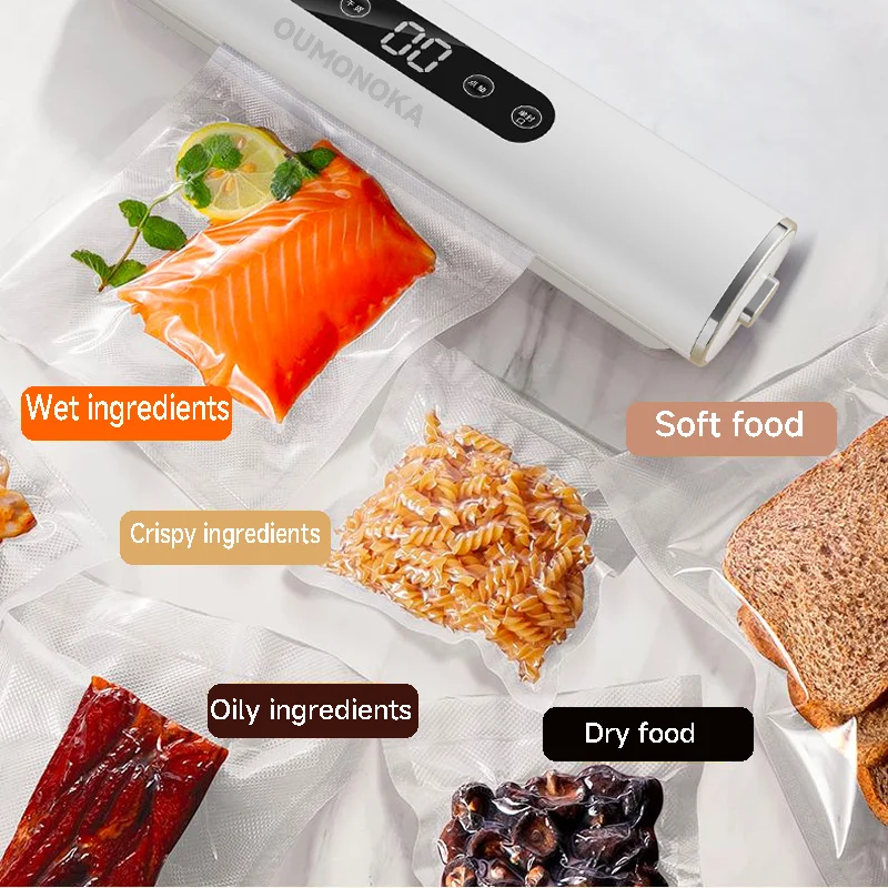 Food Vacuum Sealer Machine for Food Storage Kitchen Vacuum Packer and Bag Sealer - Image 2