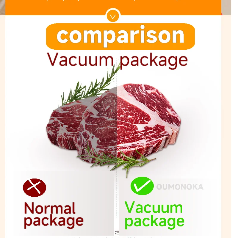 Food Vacuum Sealer Machine for Food Storage Kitchen Vacuum Packer and Bag Sealer - Image 3