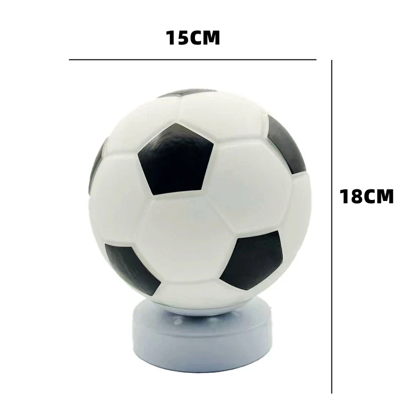 Football Table Lamp LED Desk Light Sports Bedroom Nightstand Home Decor - Image 6