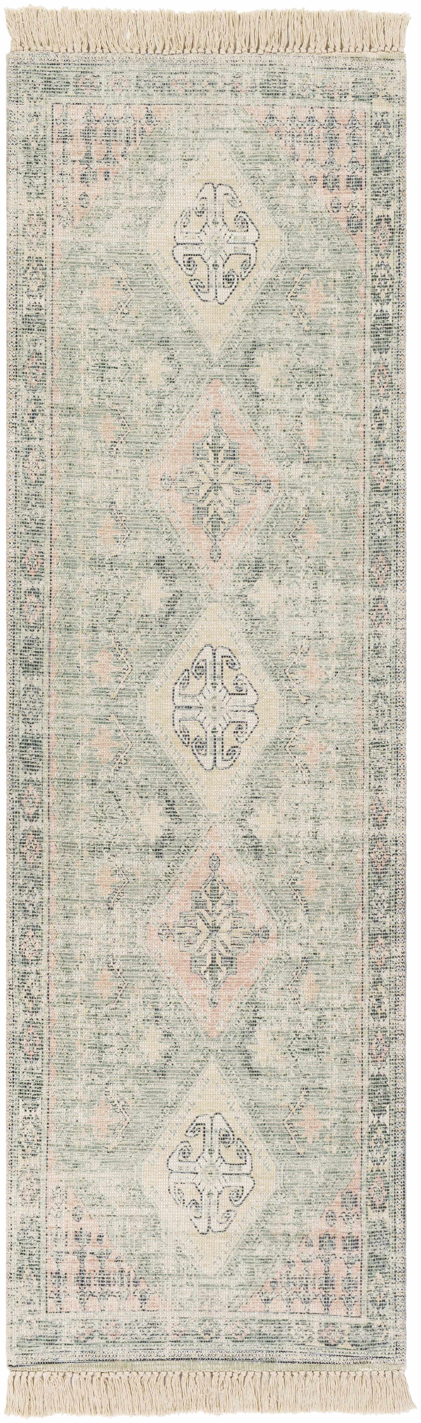 Foraker Sage Green Cotton Rug - Image 11