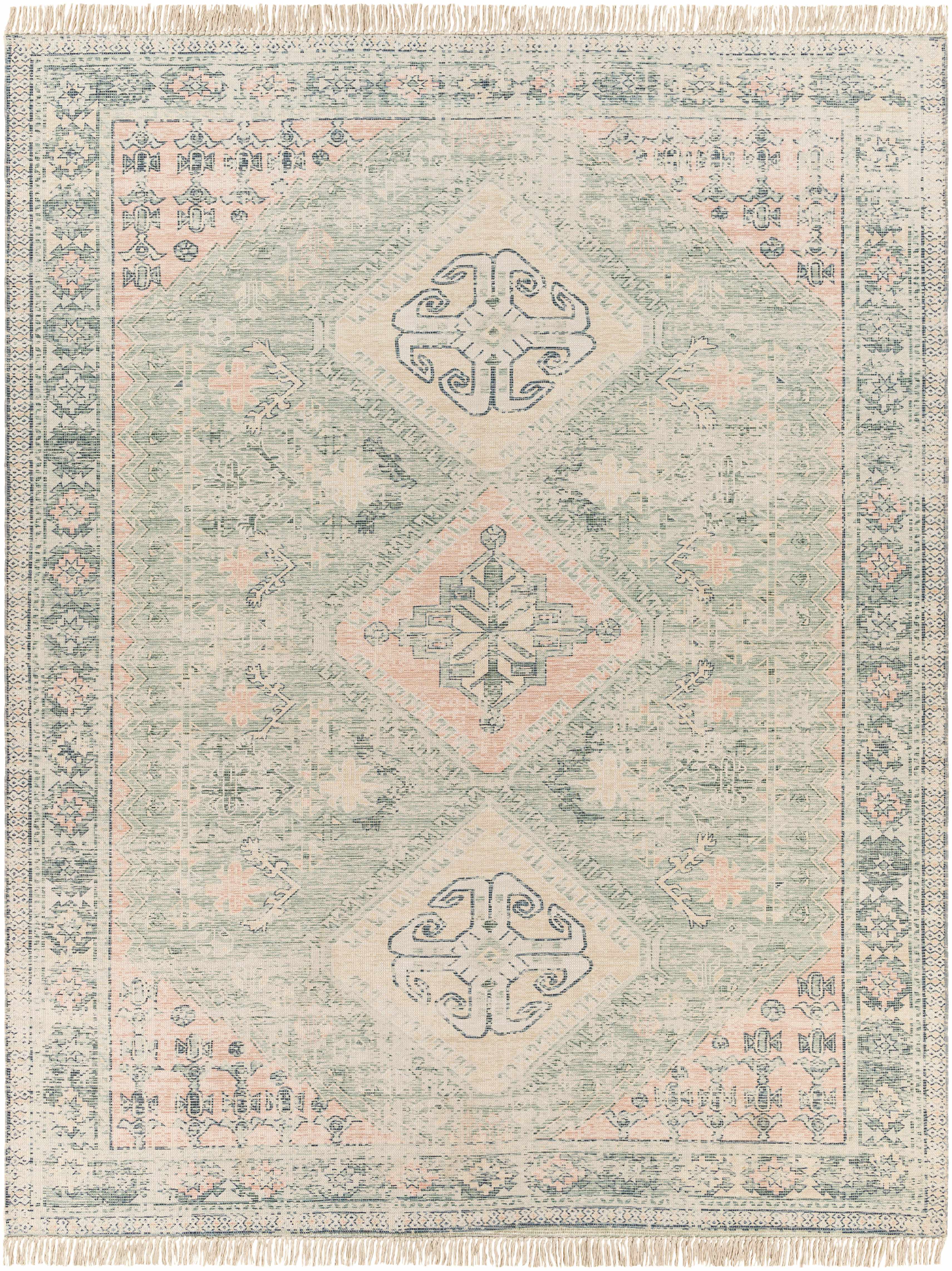 Foraker Sage Green Cotton Rug - Image 12