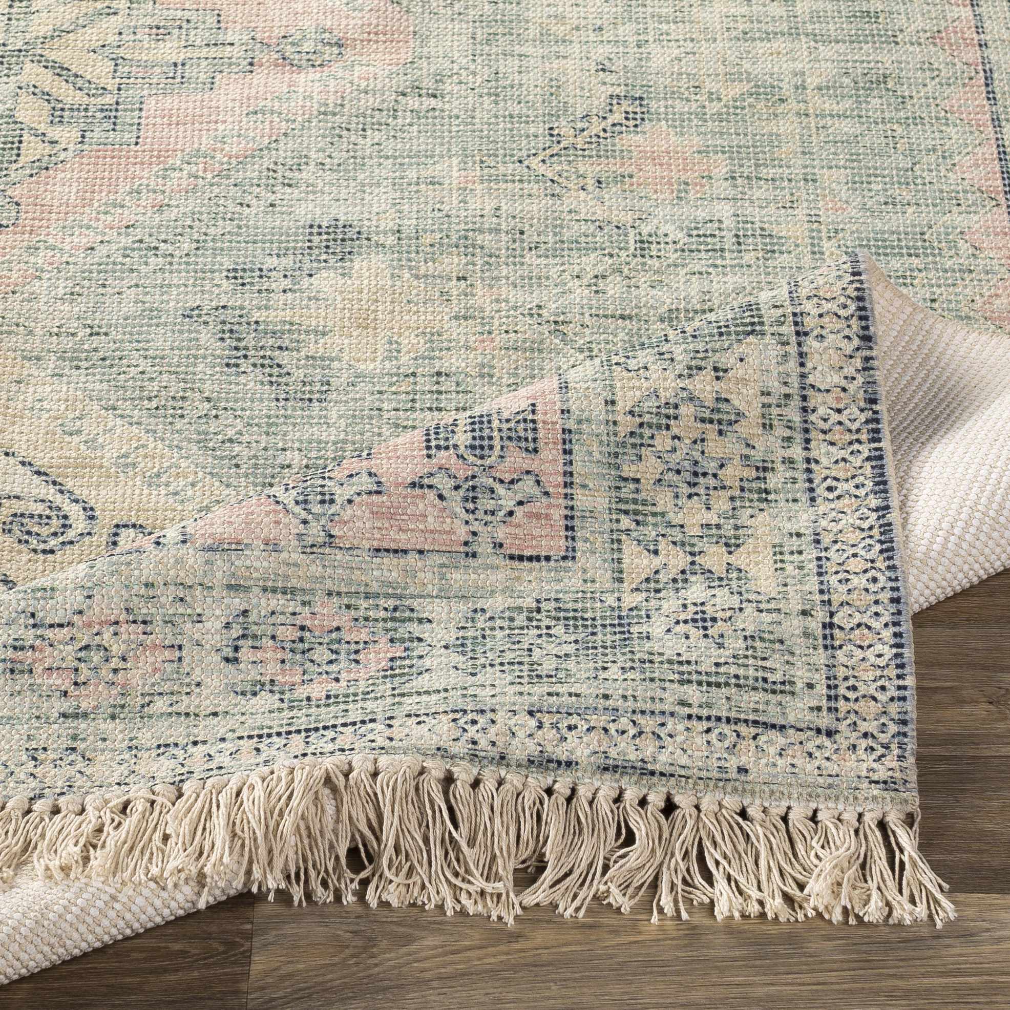 Foraker Sage Green Cotton Rug - Image 8