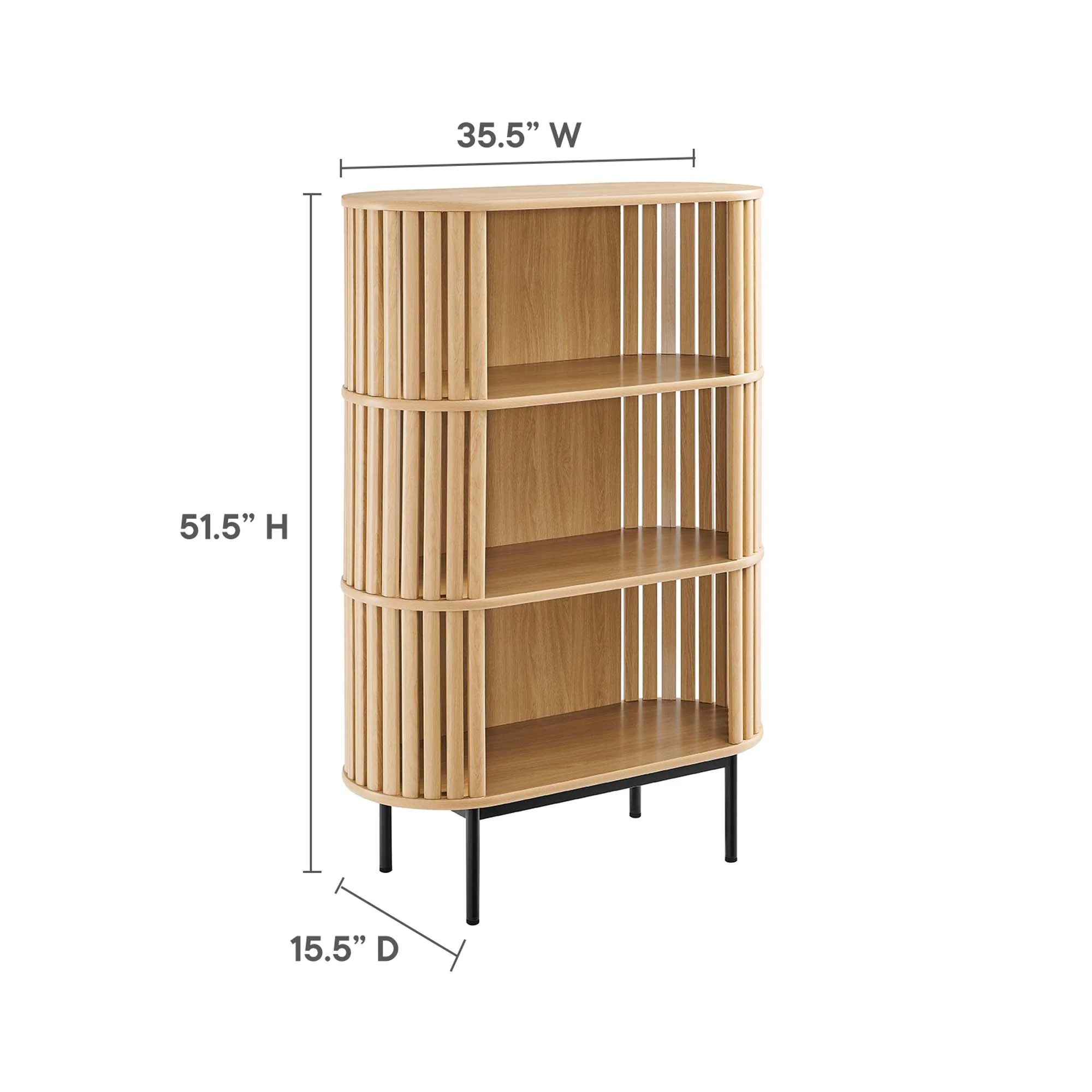 Fortitude Three Tier Display Cabinet by Modway - Image 12