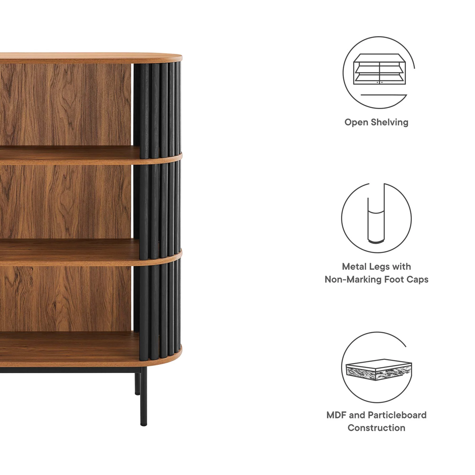 Fortitude Three Tier Display Cabinet by Modway - Image 2