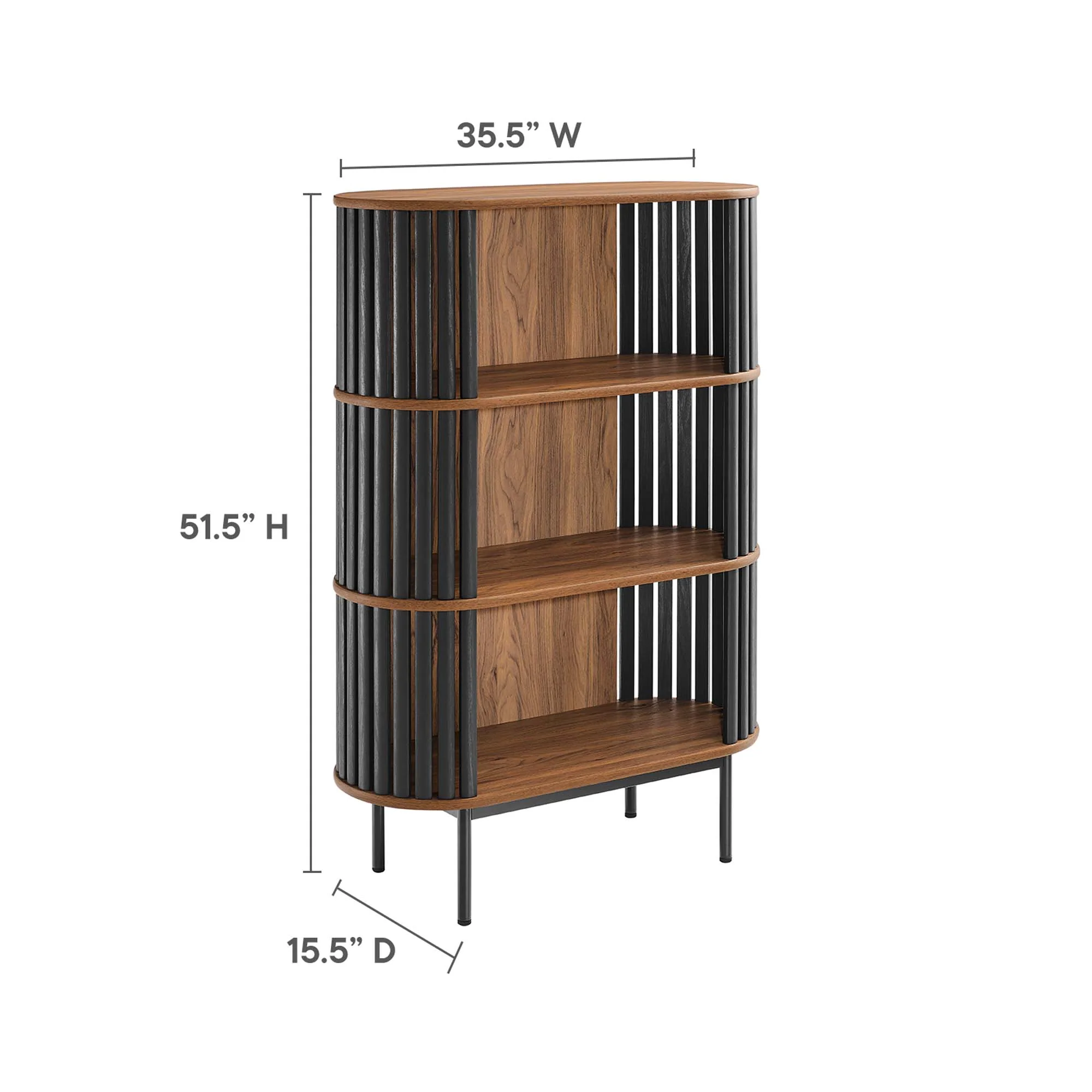 Fortitude Three Tier Display Cabinet by Modway - Image 3
