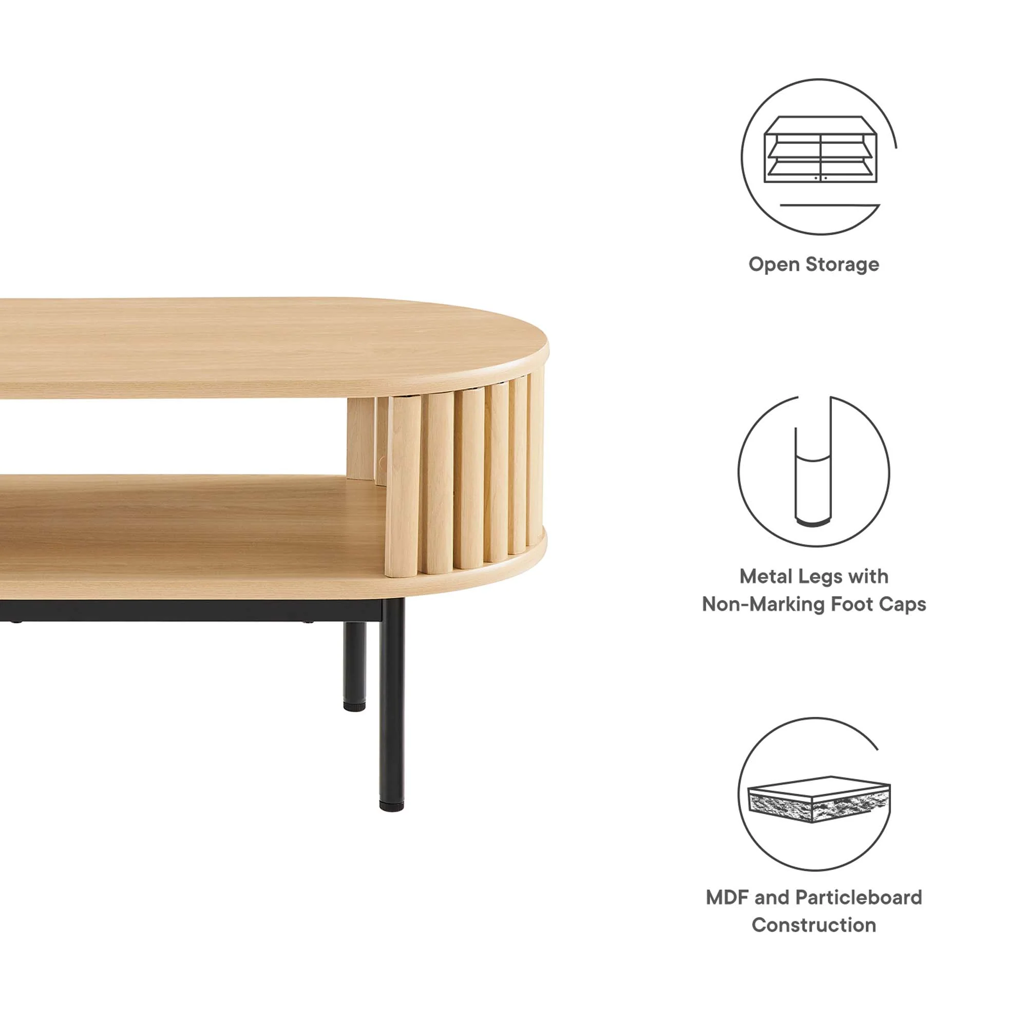 Fortitude Wood Coffee Table by Modway - Image 13