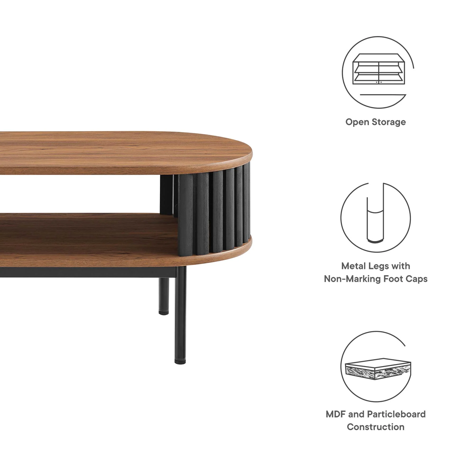 Fortitude Wood Coffee Table by Modway - Image 2