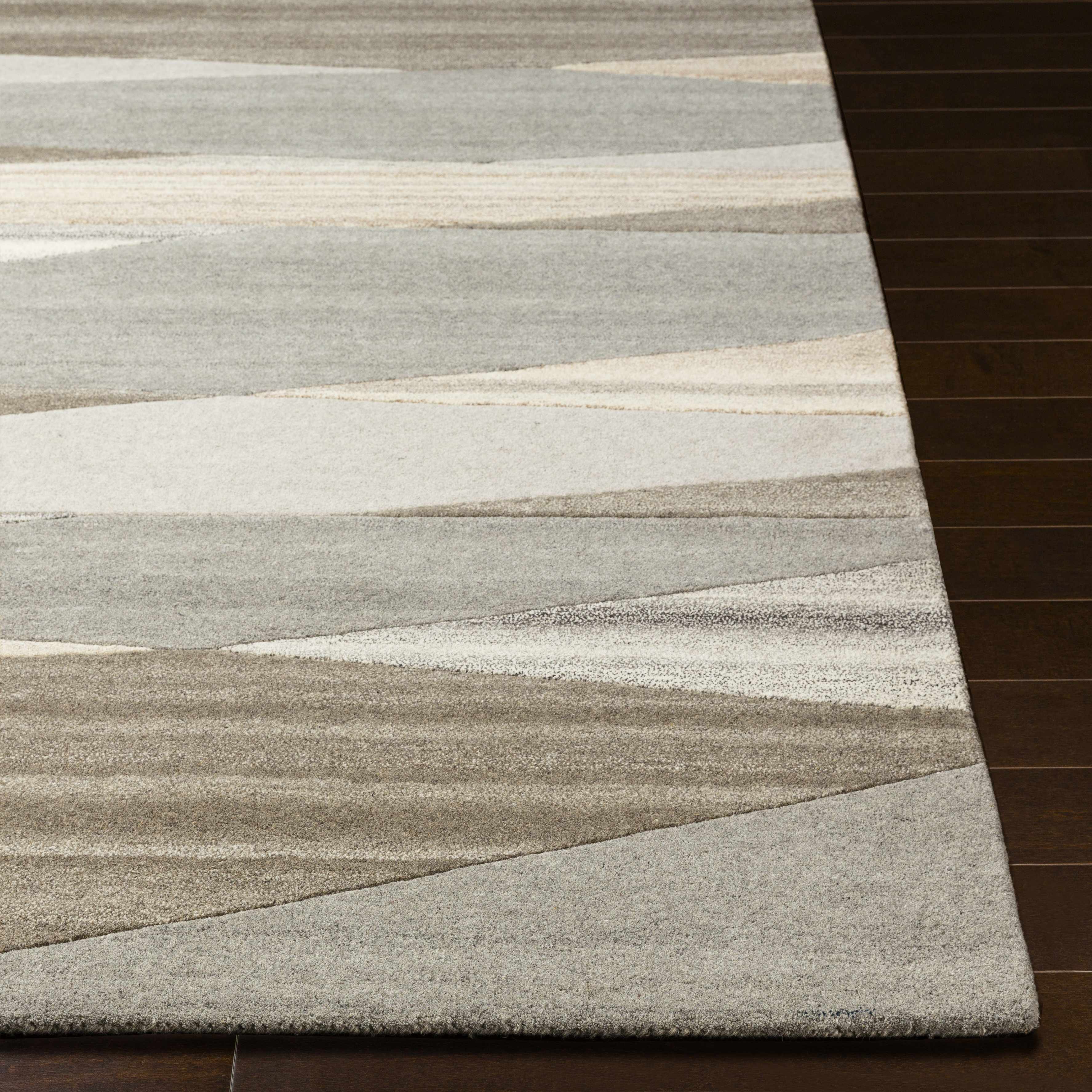 Forum Taupe Modern Wool Rug - Image 13